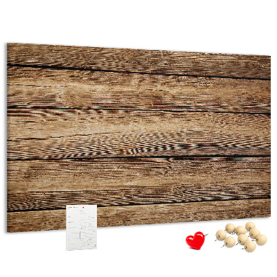Tableau de liège Planches naturelles aux teintes chaudes.