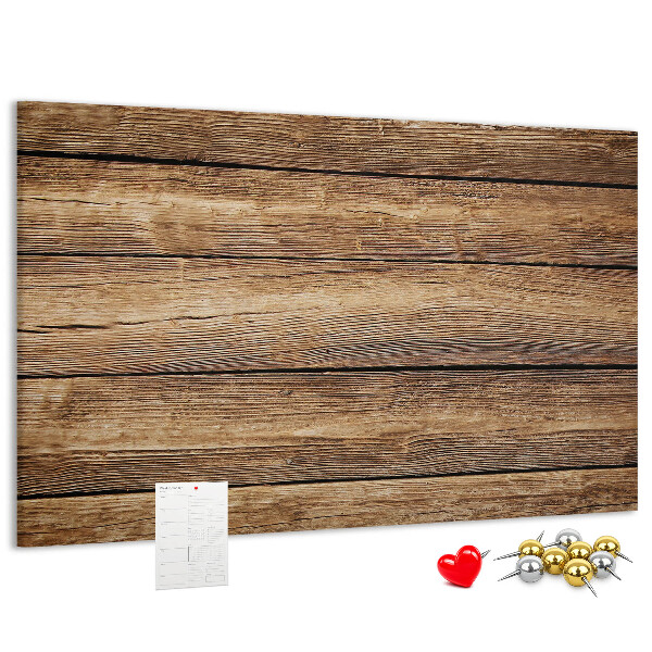 Tableau de liège Planches naturelles aux teintes chaudes.