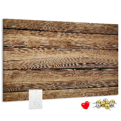Tableau de liège Planches naturelles aux teintes chaudes.