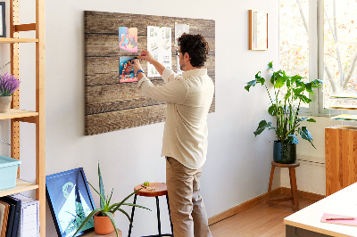 Tableau de liège Planches naturelles aux teintes chaudes.
