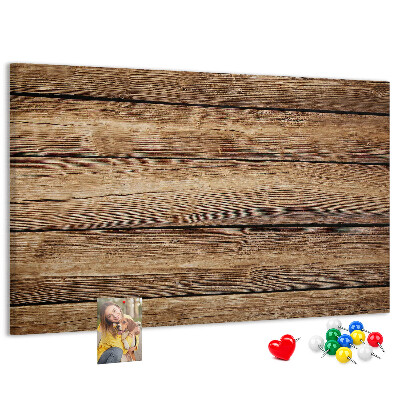 Tableau de liège Planches naturelles aux teintes chaudes.