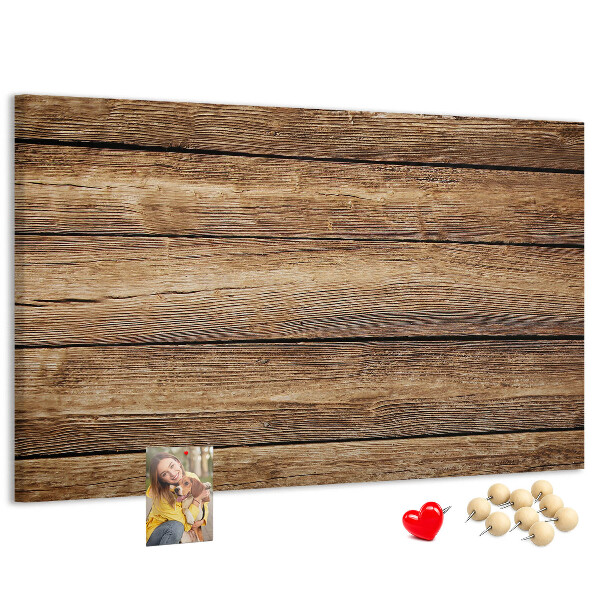 Tableau de liège Planches naturelles aux teintes chaudes.