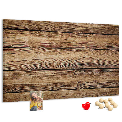 Tableau de liège Planches naturelles aux teintes chaudes.