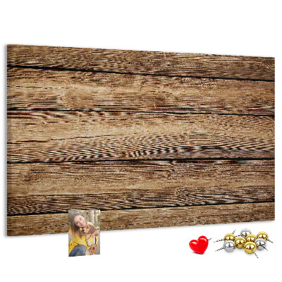 Tableau de liège Planches naturelles aux teintes chaudes.