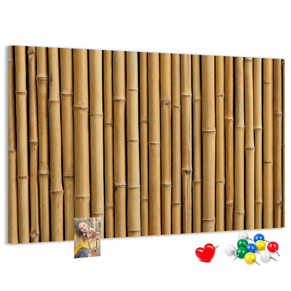 Tableau de liège Fond en bois de bambou naturel