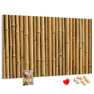Tableau de liège Fond en bois de bambou naturel