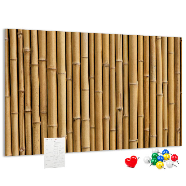 Tableau de liège Fond en bois de bambou naturel