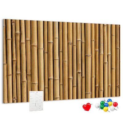 Tableau de liège Fond en bois de bambou naturel