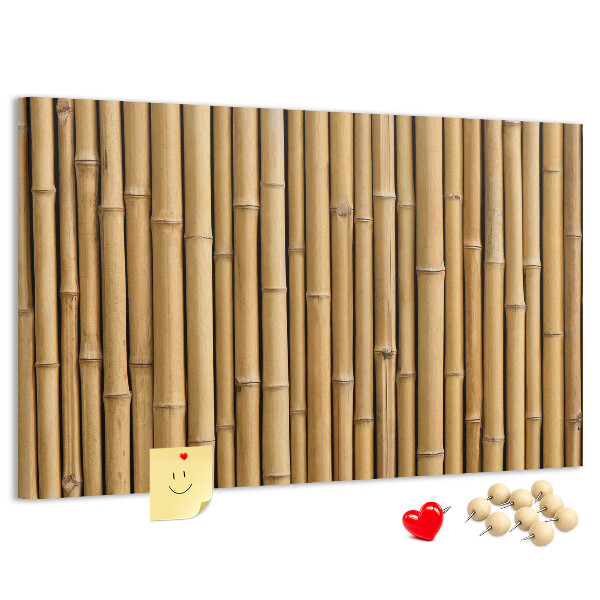 Tableau de liège Fond en bois de bambou naturel