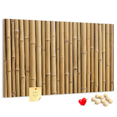 Tableau de liège Fond en bois de bambou naturel