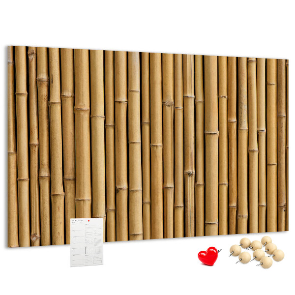 Tableau de liège Fond en bois de bambou naturel