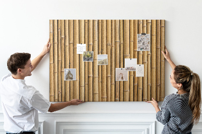 Tableau de liège Fond en bois de bambou naturel