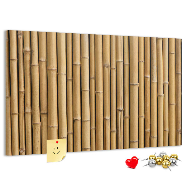 Tableau de liège Fond en bois de bambou naturel