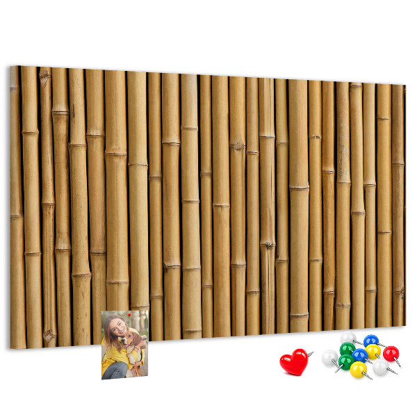 Tableau de liège Fond en bois de bambou naturel