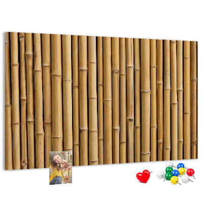Tableau de liège Fond en bois de bambou naturel
