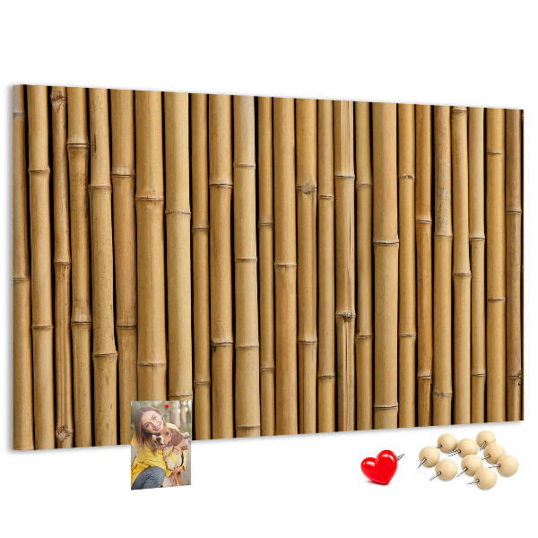 Tableau de liège Fond en bois de bambou naturel