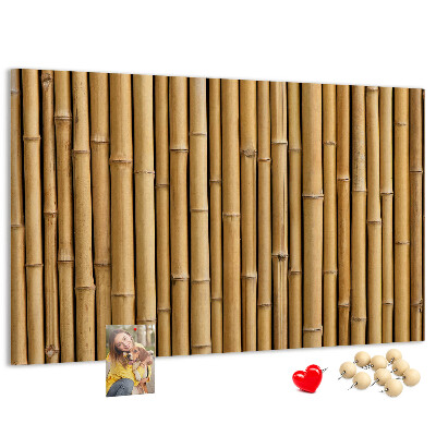 Tableau de liège Fond en bois de bambou naturel