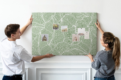 Tableau en liège Motif feuillu aux lignes délicates