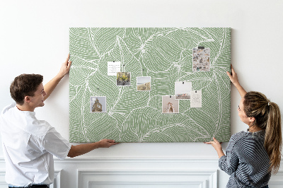 Tableau en liège Motif feuillu aux lignes délicates