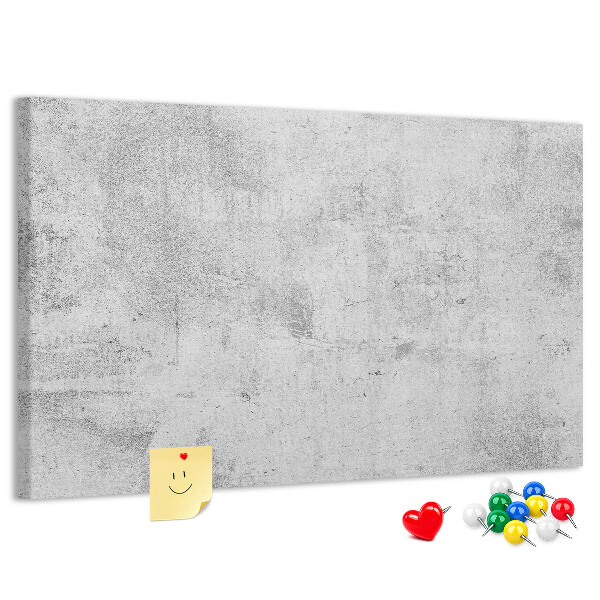 Tableau de liège Motif en béton gris texturé.