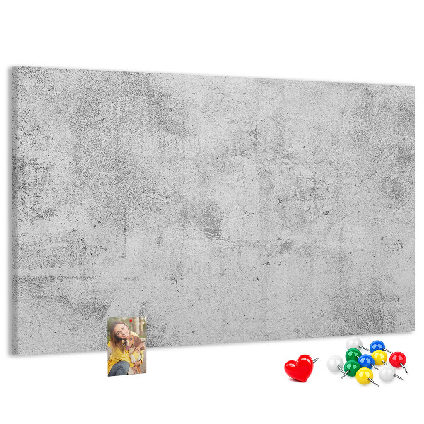 Tableau de liège Motif en béton gris texturé.
