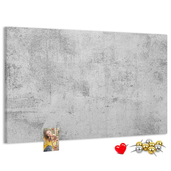 Tableau de liège Motif en béton gris texturé.