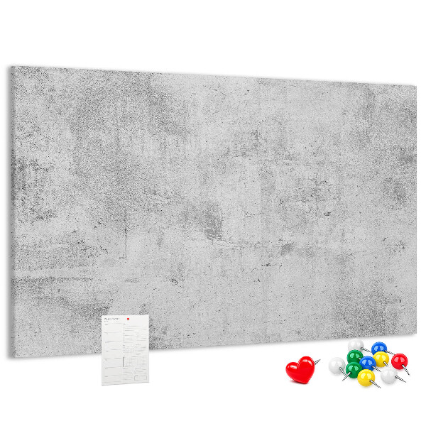 Tableau de liège Motif en béton gris texturé.