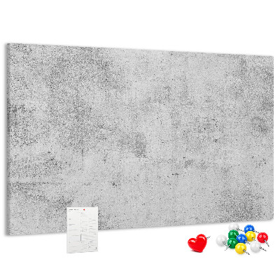 Tableau de liège Motif en béton gris texturé.