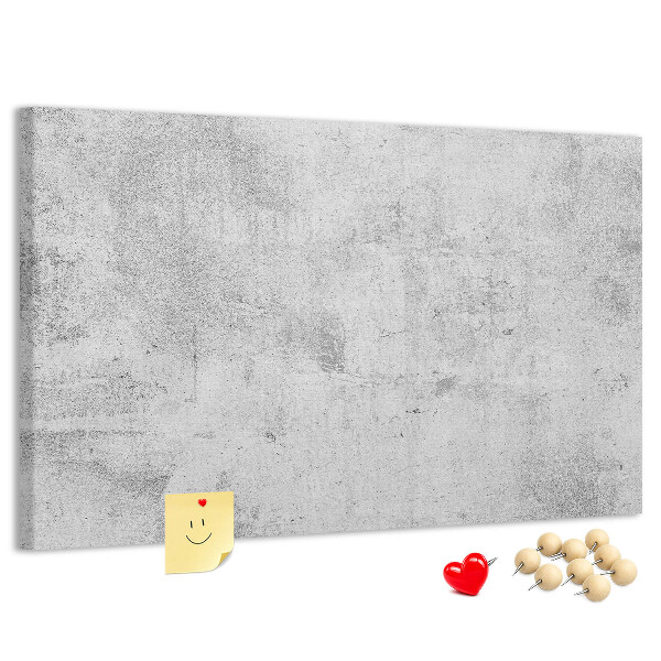 Tableau de liège Motif en béton gris texturé.