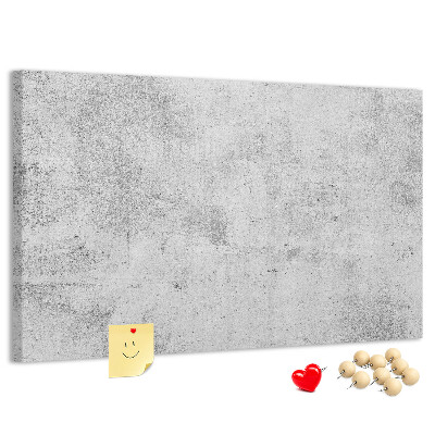 Tableau de liège Motif en béton gris texturé.
