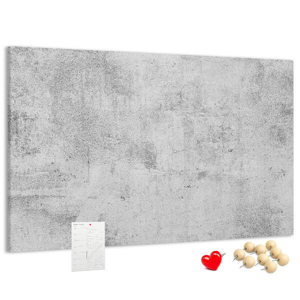 Tableau de liège Motif en béton gris texturé.