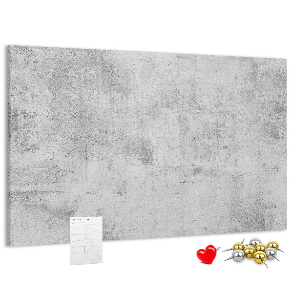 Tableau de liège Motif en béton gris texturé.