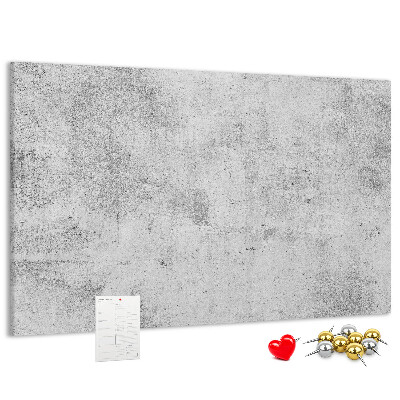 Tableau de liège Motif en béton gris texturé.