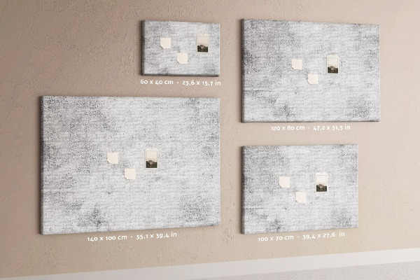 Tableau de liège Motif en béton gris texturé.
