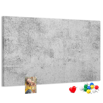Tableau de liège Motif en béton gris texturé.