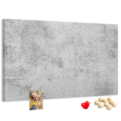 Tableau de liège Motif en béton gris texturé.