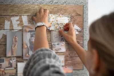 Tableau affichage liège Panneau de bienvenue en bois avec inscription