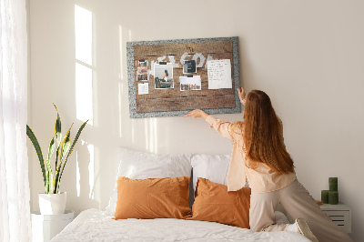 Tableau affichage liège Panneau de bienvenue en bois avec inscription