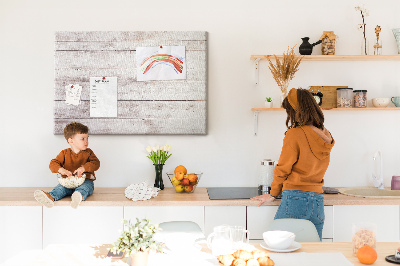 Tableau en liège Planche de style rustique avec des éraflures