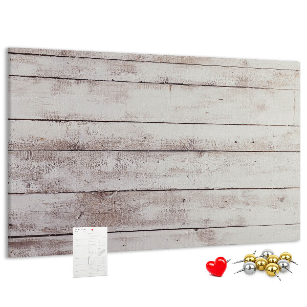 Tableau en liège Planche de style rustique avec des éraflures