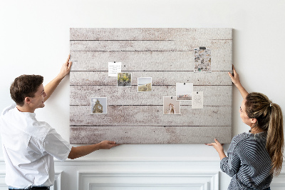 Tableau en liège Planche de style rustique avec des éraflures