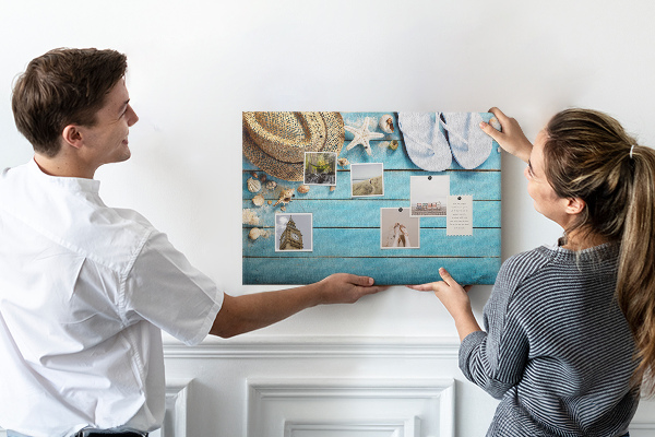 Tableau affichage liège Accessoires d'été pour la plage au soleil