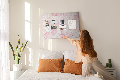 Tableau de liège Pétales délicats aux teintes pastel