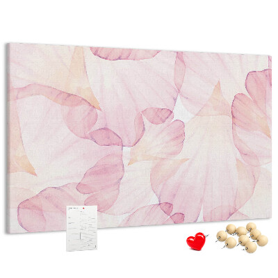 Tableau de liège Pétales délicats aux teintes pastel