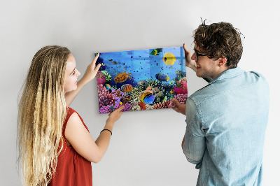 Tableau magnétique La vie sous-marine