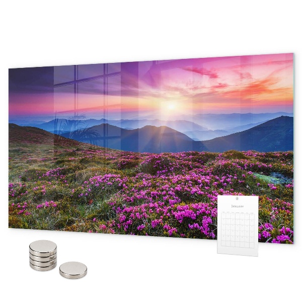 Tableau magnétique Fleurs du lever du soleil