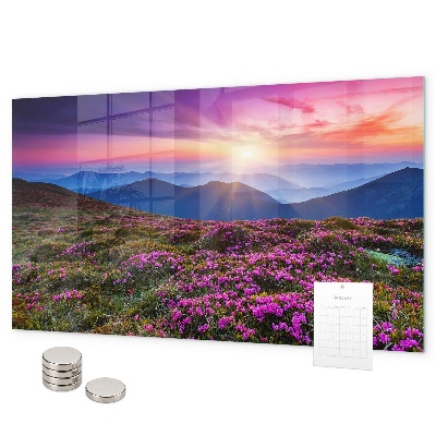 Tableau magnétique Fleurs du lever du soleil