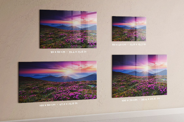 Tableau magnétique Fleurs du lever du soleil