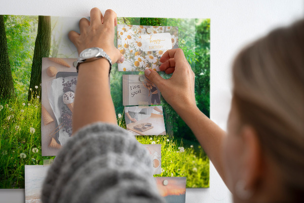Tableau magnétique mural nature printanière