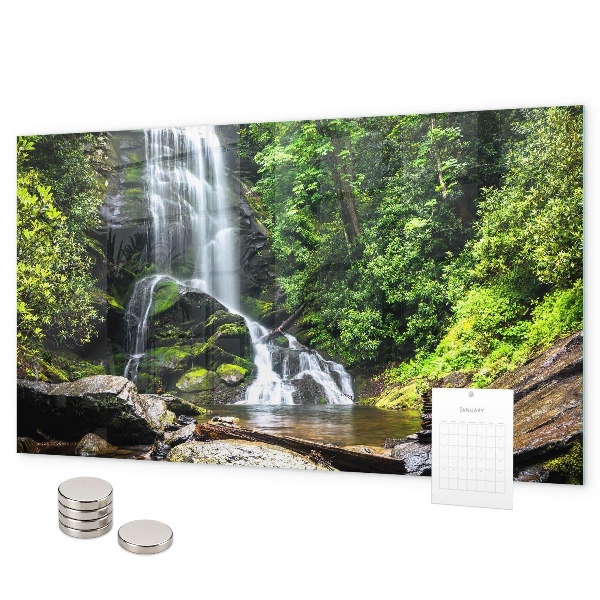 Tableau magnétique mural Cascade forestière